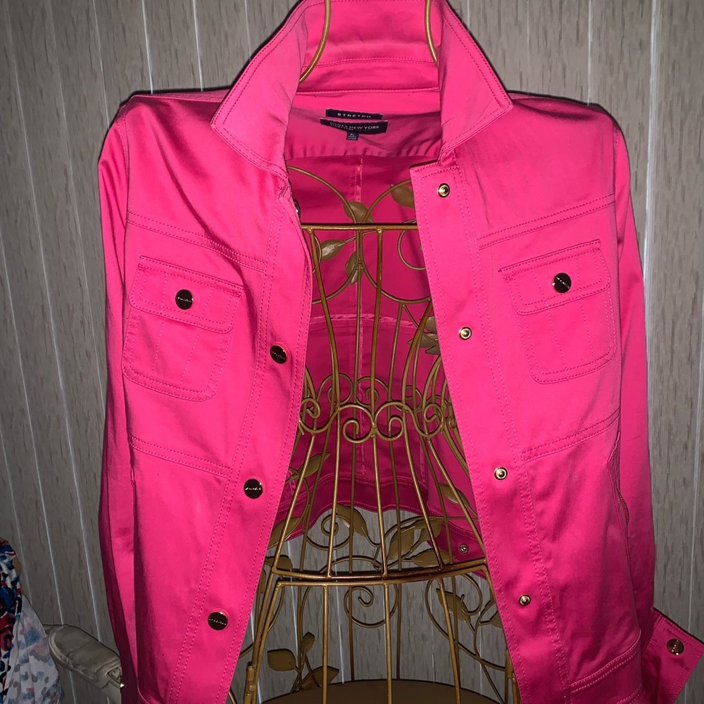 HOT PINK CASUAL JACKET